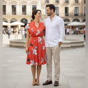 70s Vintage, Japanese Inspired Floral Print. ALOHA, lover!